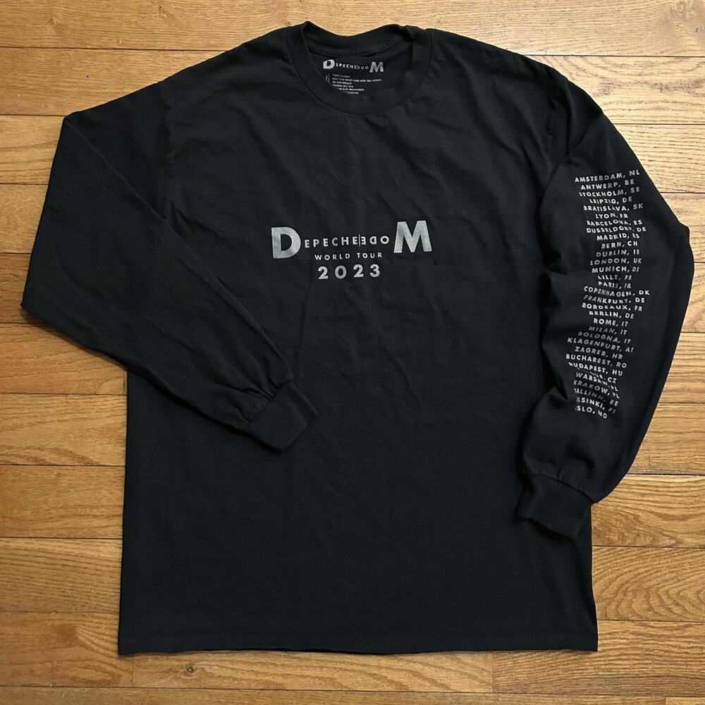 Depeche Mode 2023 World Tour Long Sleeve Band Tee Shirt Large